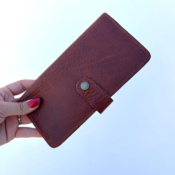 Portland Leather Goods Bi-Fold Leather Wallet Tan Pockets Large Full Grain - Picture 3 of 7